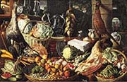 Kitchen Scene with Meeting on the Road to Emmaus